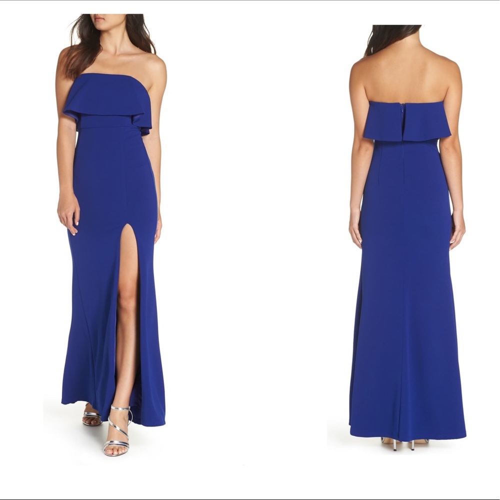 LULU’S Navy Blue Maxi Gown